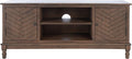 SAFAVIEH Magnolia TV Stand for up to 55" Flatscreen – Brown, 2 Doors with Interior Storage, 2 Open Shelves, Entertainment Media Console (MED5702C)