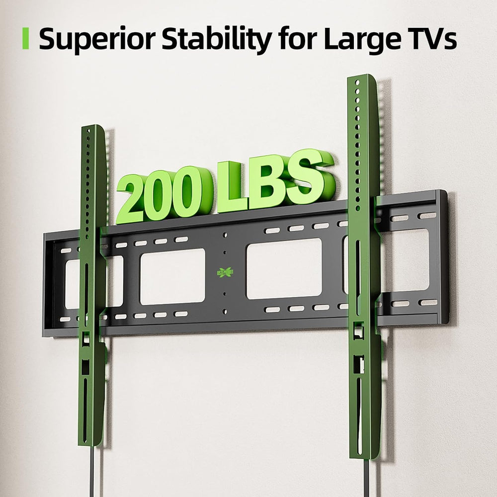 USX MOUNT Heavy Duty Fixed TV Wall Mount for 65-100 inch Flat TVs, Max Load 2...