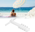 Gonetre Beach Umbrella Sand Anchor Multifunction Umbrella Holder Stand with 5 Spiral Screw for Beach Lawn Water Park