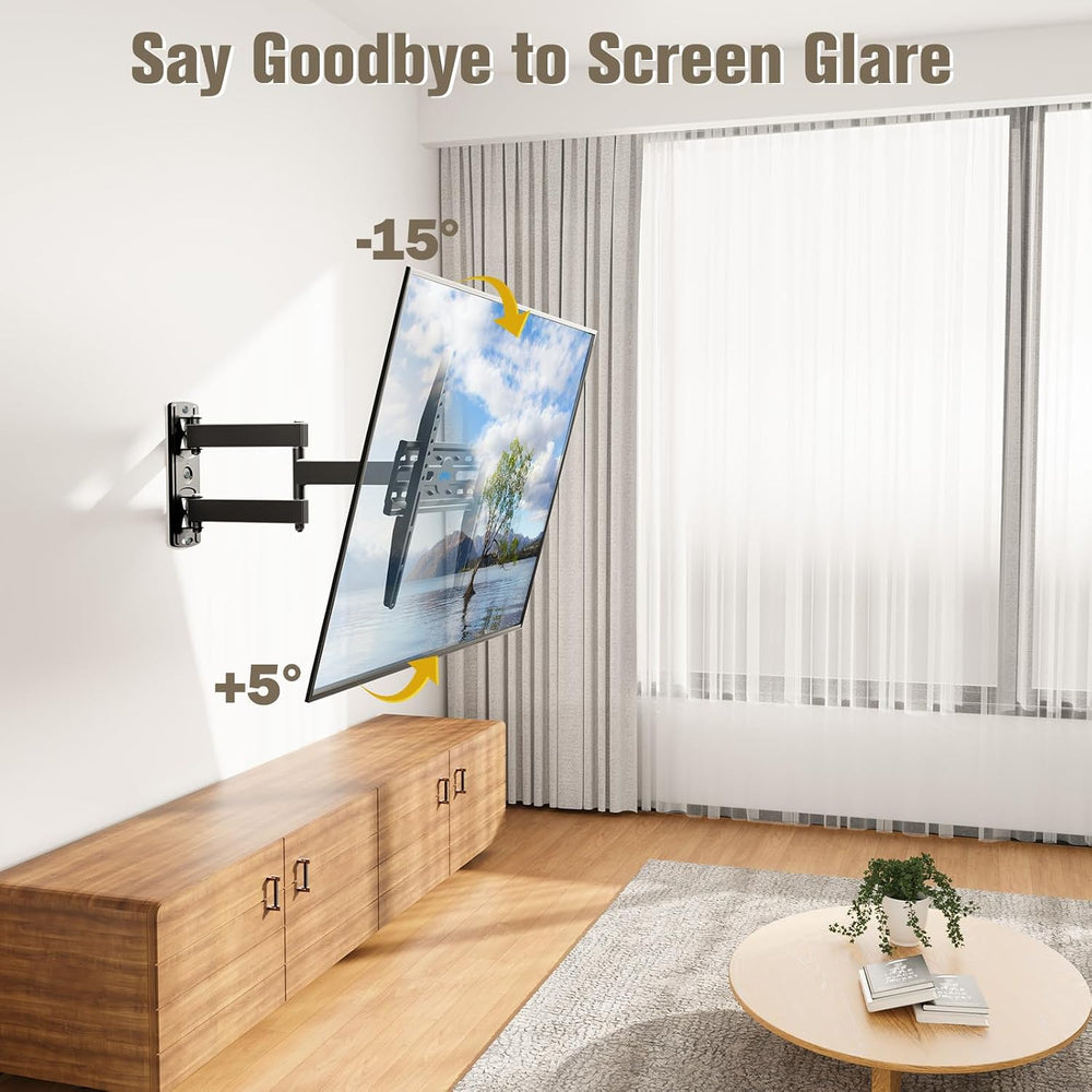 Mounting Dream TV Wall Mount Swivel and Tilt for 26-55 Inch TV up to 60 lbs |...
