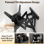 Mounting Dream Ultra Slim Full Motion TV Wall Mount, Low Profile Articulating TV Mount for 26 to 75 Inch TVs - Smooth Extension, Swivel, Tilt, Fits 16" Studs, Max VESA 400x400mm, Holds 88lbs