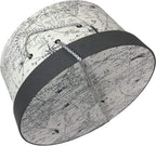 Sarah's Hat Boxes Classic Travel Hat Box – 8.75" x 4.5" (Dia. x Ht.) Handmade in USA – Odorless Non-Toxic Adhesive, Cording Handle – Premium Storage for Hats & Accessories