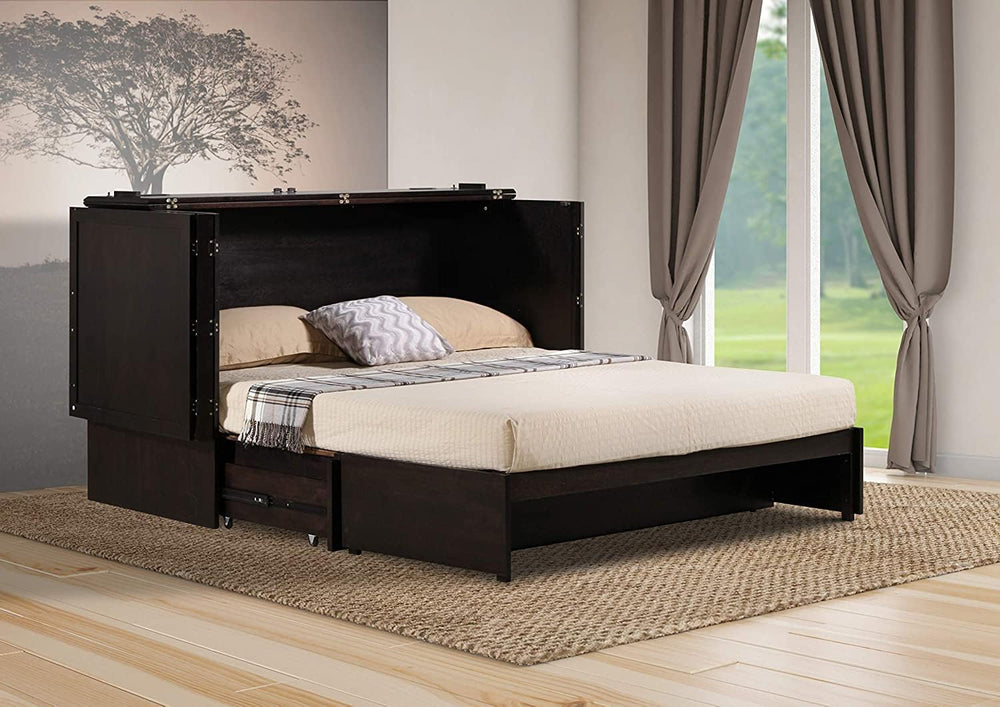 Daily Delight Murphy Cabinet Chest Bed with Charging Station & 6" Me...