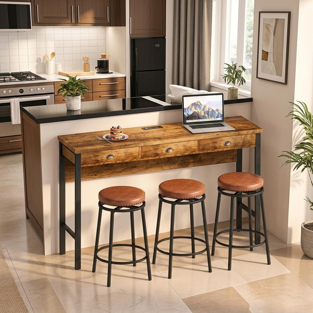 Dining Table with Built in Power Outlets Long Kitchen Island