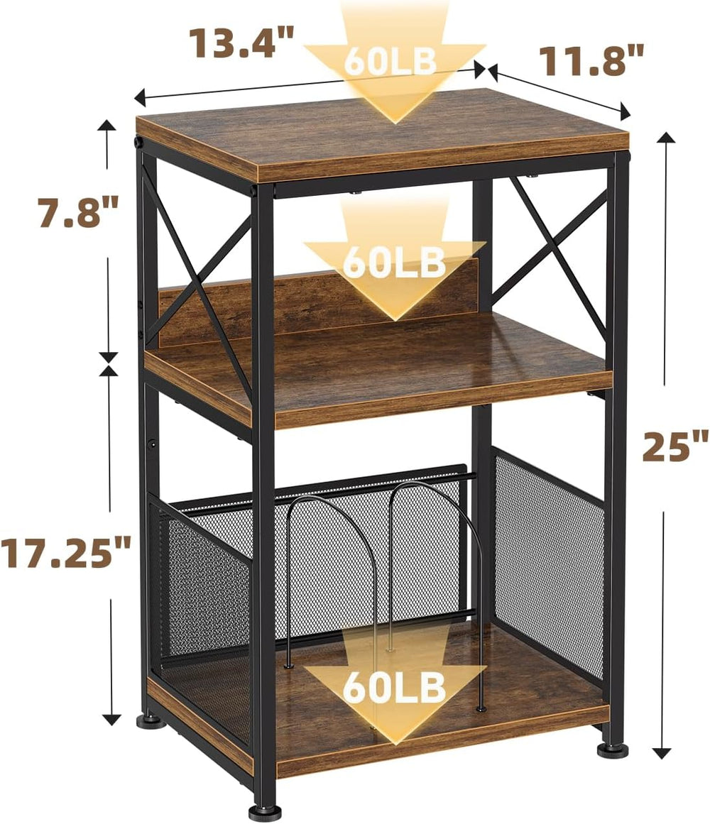 Simple Trending Record Player Stand, Turntable Stand with Vinyl Storage Holds...