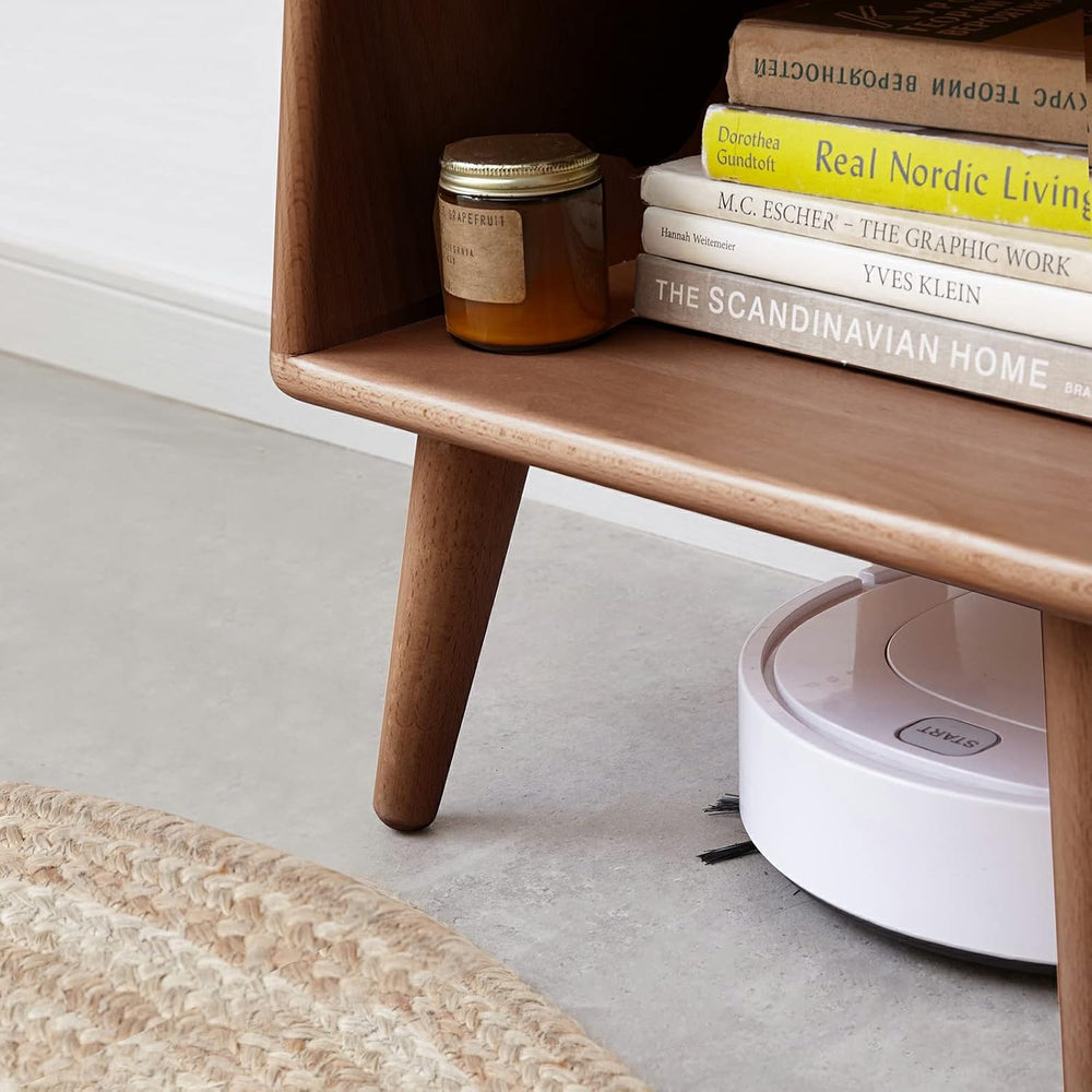 Solid Beech Wood End Tabld Nightstand Bedside Table Modern Night Stand Minima...