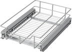 Pull Out Cabinet Organizer 14" W X 17" D, Slide Out Drawers For Kitchen Organizers and Storage, Pull Out Drawers For Cabinets Capacity Heavy Duty Caddy, Cabinet Shelves Chrome-Plated, Bathroom Pantry
