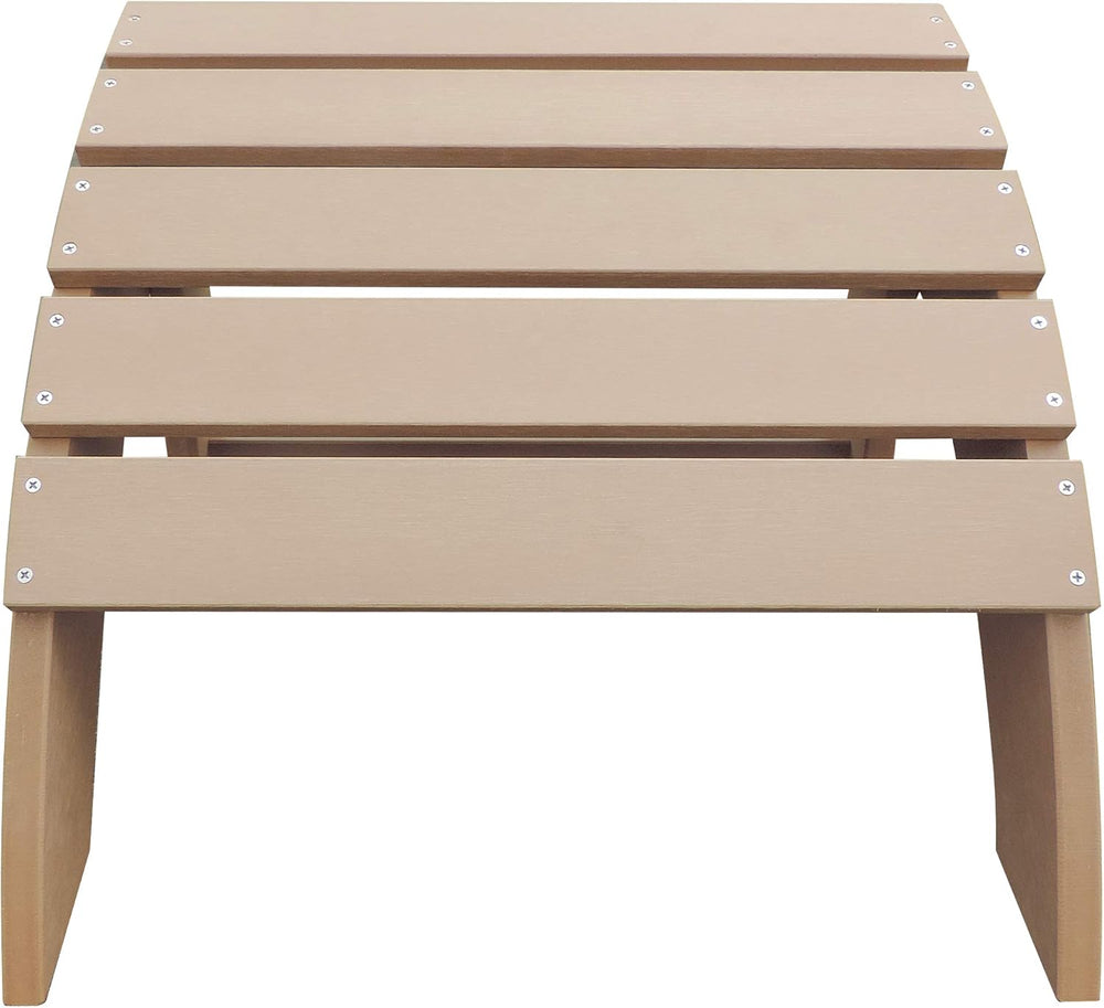 Island Retreat Ez-Care Tek-Wood™ Adirondack Ottoman - Teak