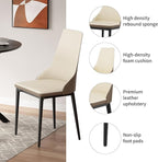 VFK 47 Inch Round Dining Table Set for 4-6 People, Large Farmhouse Kitchen Dining Table Set with Chairs and Storage Rack, Metal Base Round Table for Home Dining Room Living Room