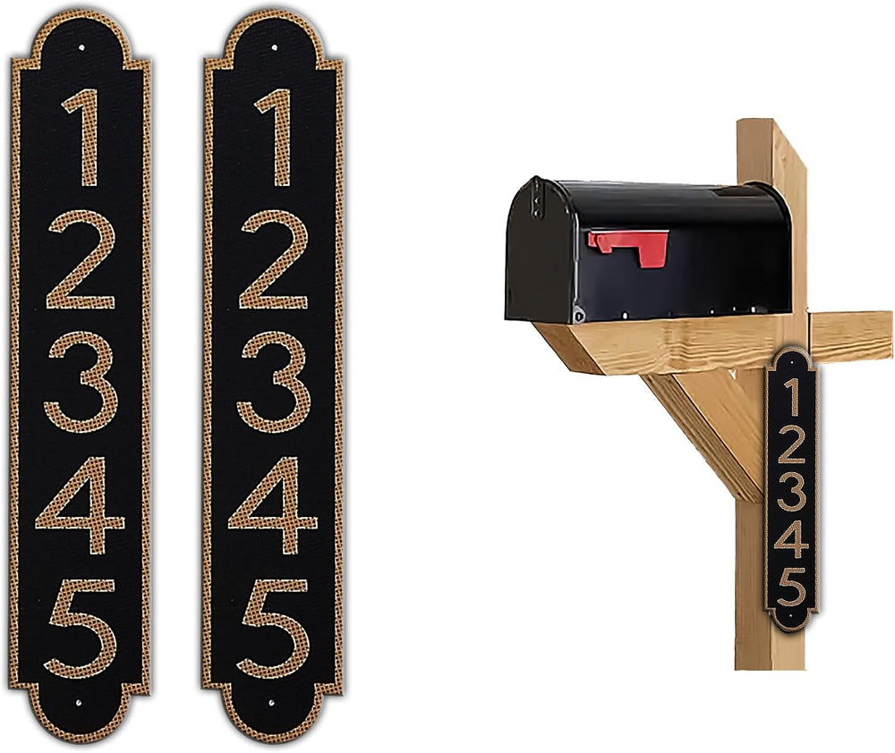 Curb N Sign Mailbox Numbers Plaques - Made of Aluminum Composite Material - S...