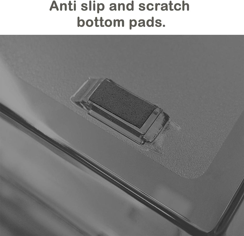 Acrimet Facility 3 Tier Letter Tray, Front Load, Letter Size/A4, Desktop File Organizer, Plastic (Clear Smoke Color)