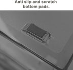 Acrimet Facility 3 Tier Letter Tray, Front Load, Letter Size/A4, Desktop File Organizer, Plastic (Clear Smoke Color)