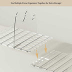 Purse Organizer for Closet - 2 Pack Acrylic Clear Shelf Dividers, Adjustable Bag Handbag Book Storage Organizer for Bedroom Office, Cloud