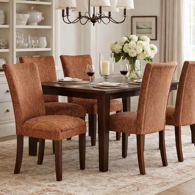 Homepop Home Decor |K1136-F765 | Classic Upholstered Parsons Dining Chair | S...