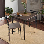 Iris Plaza AS-V70 3-Piece Dining Set, Brown