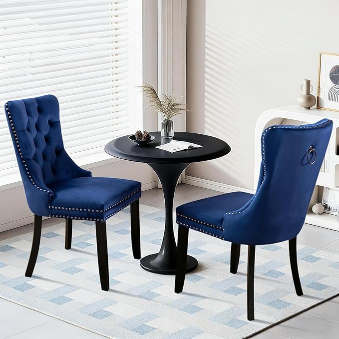SoarFlash Kitchen Table and Chairs for 2, 31.5" Dining Table Set for 2 with Upholstered Chairs, 3 Piece Kitchen Table Set with Storage Shelf for Small Space, Apartment