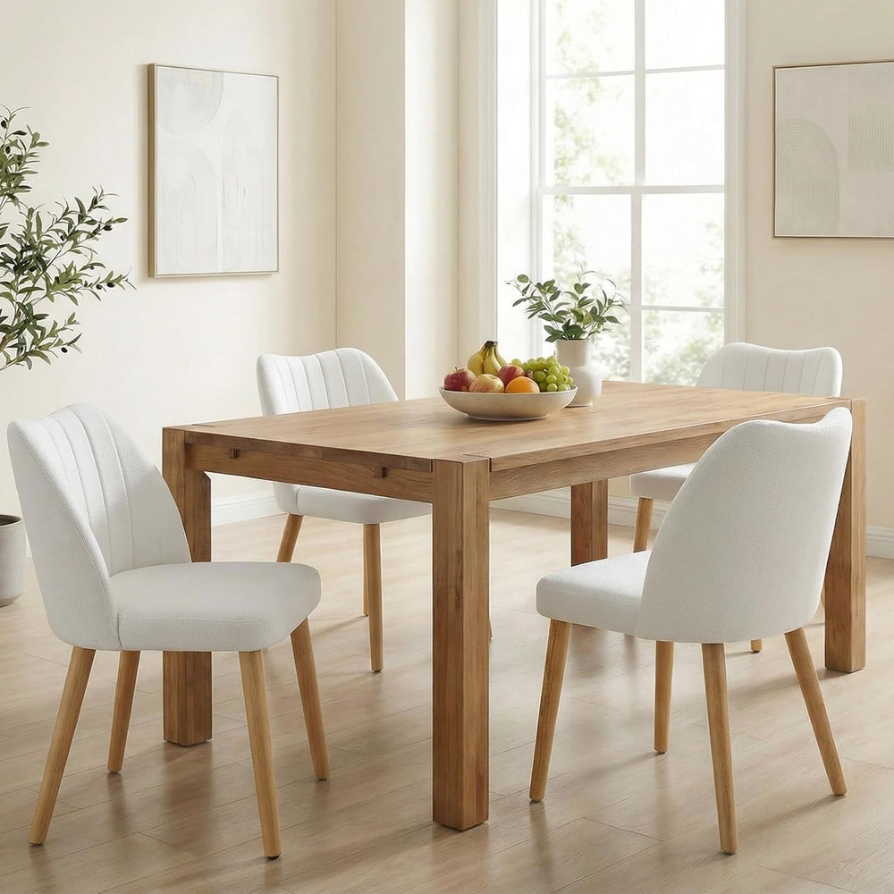 GarveeHome Dining Chairs Set of 4 with Cozy Backrest/Wooden Legs | Dining Cha...
