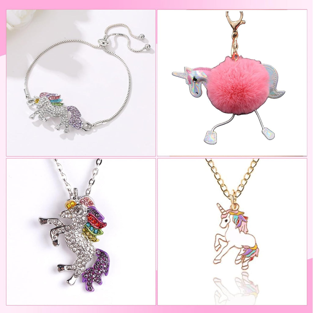 Agitation Unicorn Princess Wooden Musical Jewelry Box - Unicorn Gifts for Girls (A-Pink Unicorn8)