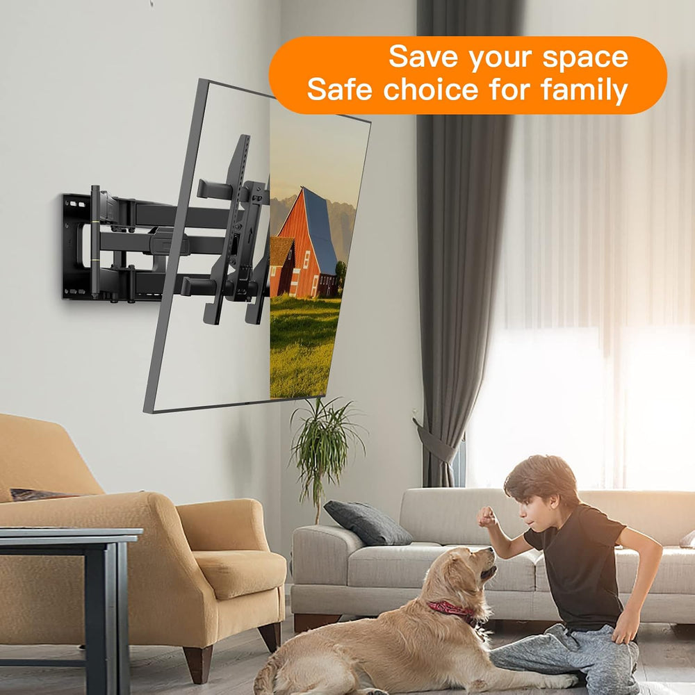 FORGING MOUNT Heavy Duty Long Arm TV Wall Mount with 43" Dual Articulati...