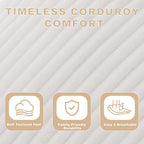 Modern Accent Chair for Living Room,Arm Chair with Metal Frame,Upholstered Armchair with Soft Cushion for Bedroom Lounge Reading Room (Beige)