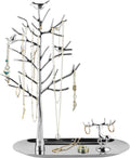 MORE&LESS Tree and Deer Jewelry Rack,for Ring Earrings Necklace Bracelet,Suitable for living rooms, bathrooms,offices,etc.