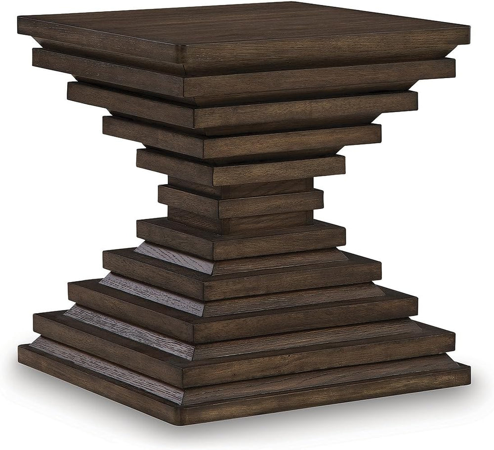 Signature Design by Ashley Hannodream Modern End Table with Architectural Geo...