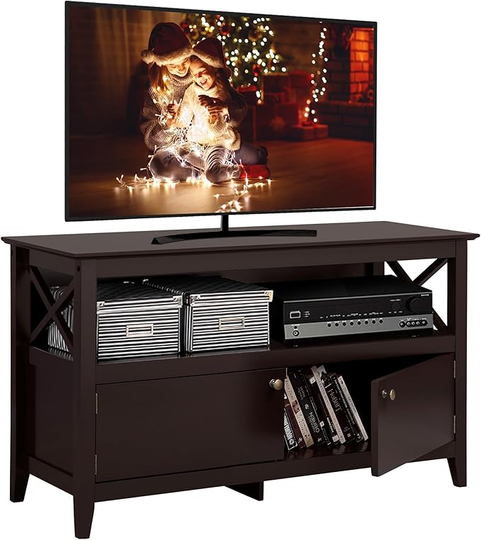 Yaheetech Wooden TV Stand for TVs Up to 48 inch, Media Entertainment Center T...