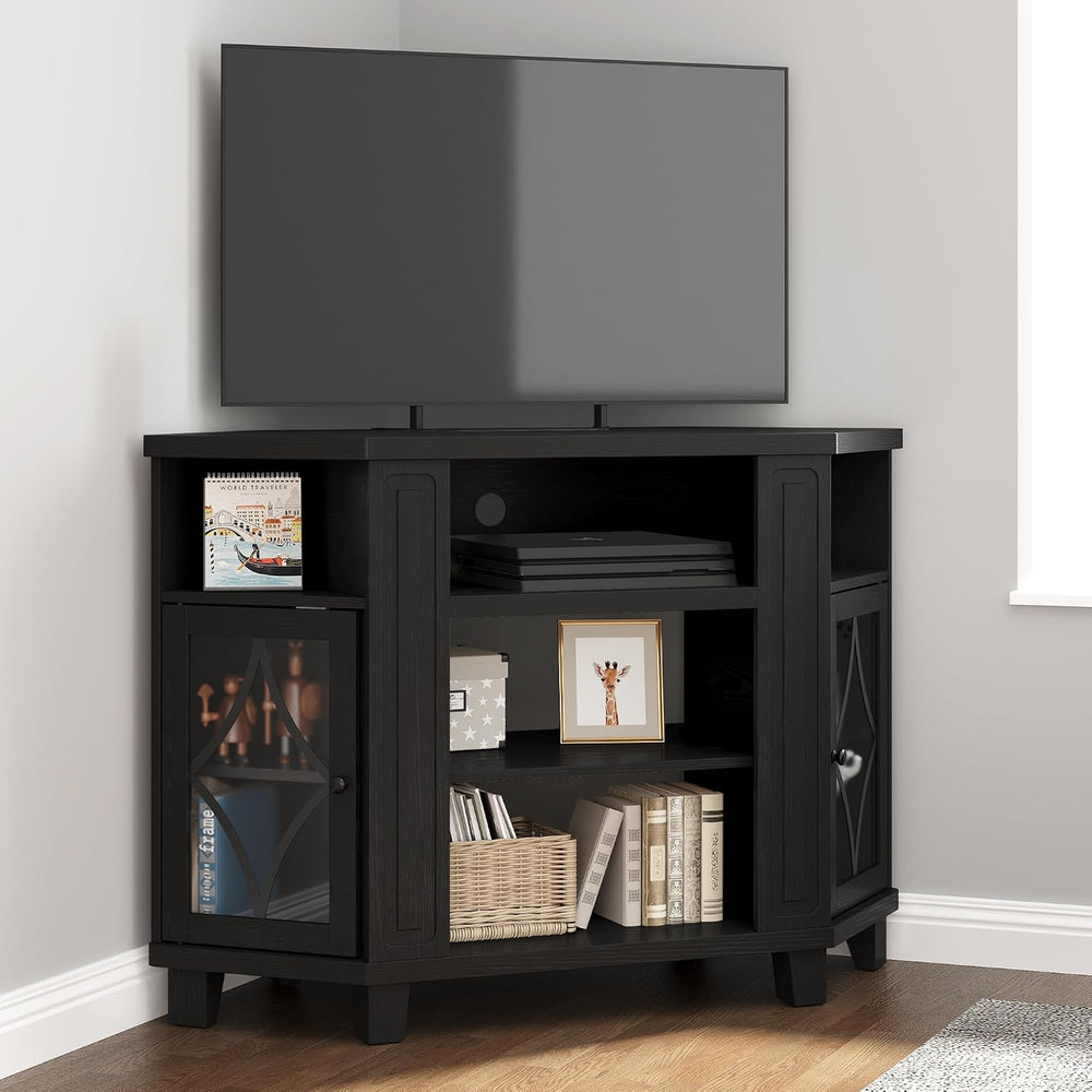 RoyalCraft Corner TV Stand for TVs up to 55 Inch: Corner Tall Entertainment C...