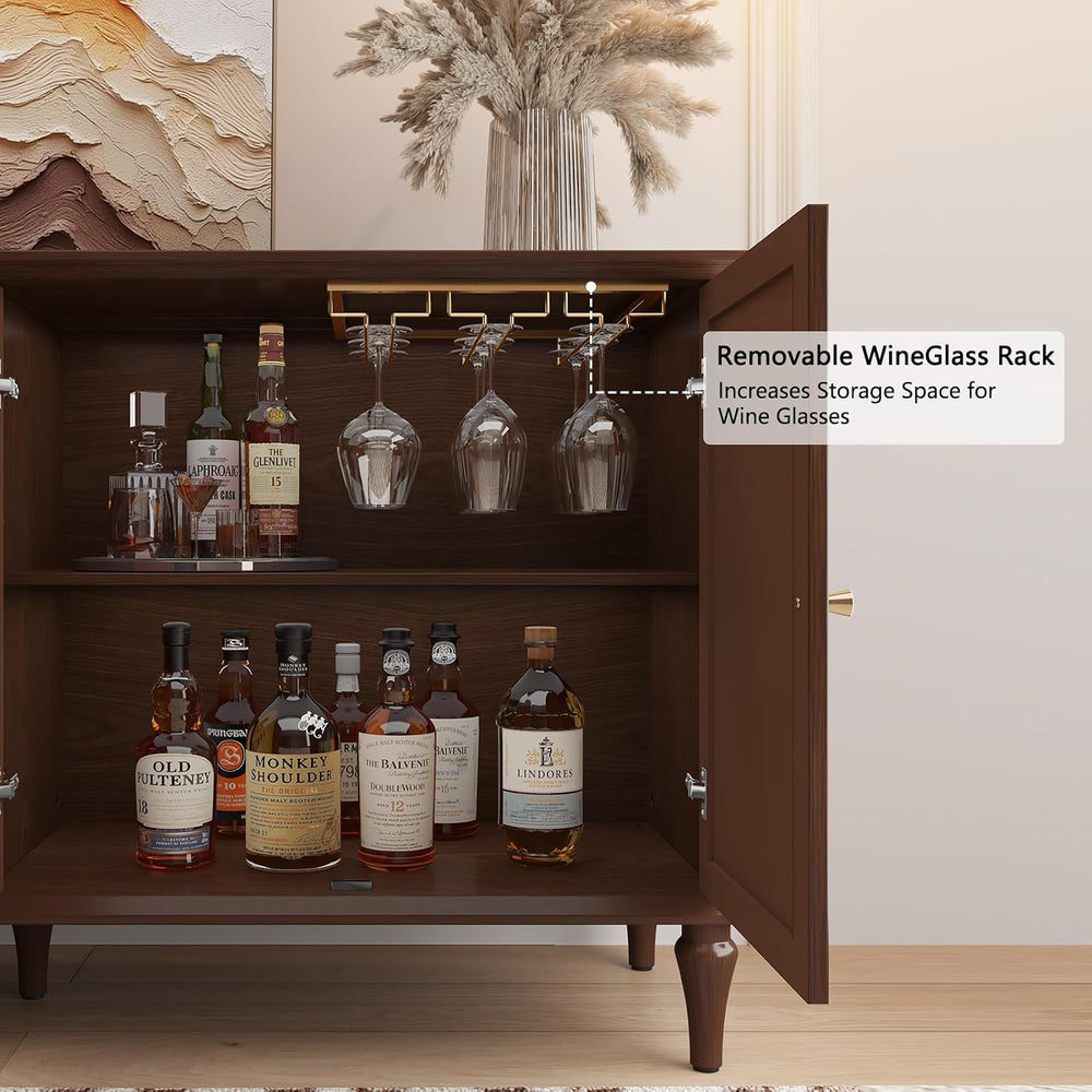 ARTPOWER 58'' Mid-Century Modern Sideboard Buffet Cabinet with Storage