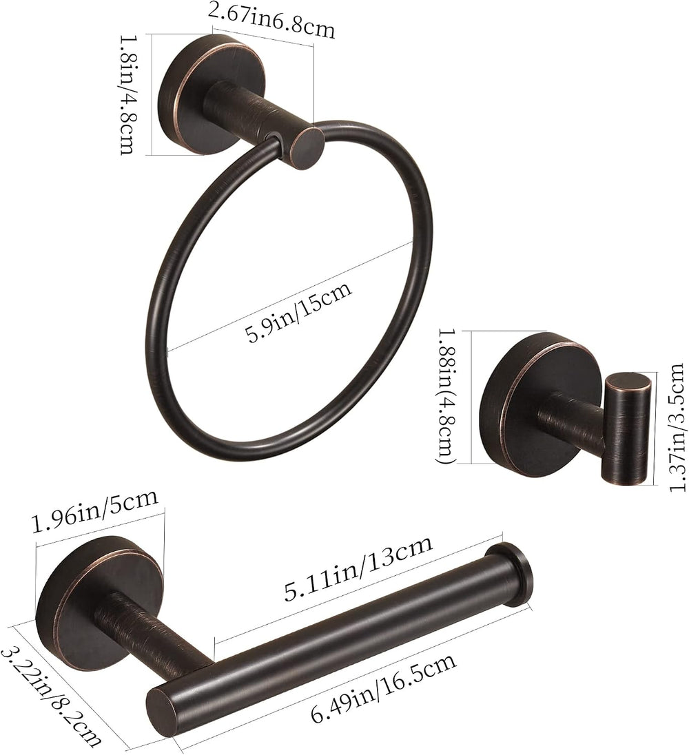 Bronze Toilet Paper Holder Towel Holder Towel Hooks,Oil Rubbed Toilet Paper R...