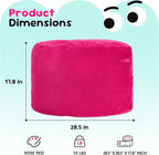 Hobestluk Bean Bag Chairs 2.5FT Bean Bag Chair with Memory Foam Filled & Machine Washable Cover,Beanbag Chair, Small Bean Bag Chairs for Playroom, Living Room, Bedroom