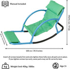 ODOXIA Kids Sensory Rocking Chair | Sensory Floor Rocker | Special Needs Chair for Child | Calm Down Autism Equipment, Ages Toddler, Teeter, Totter