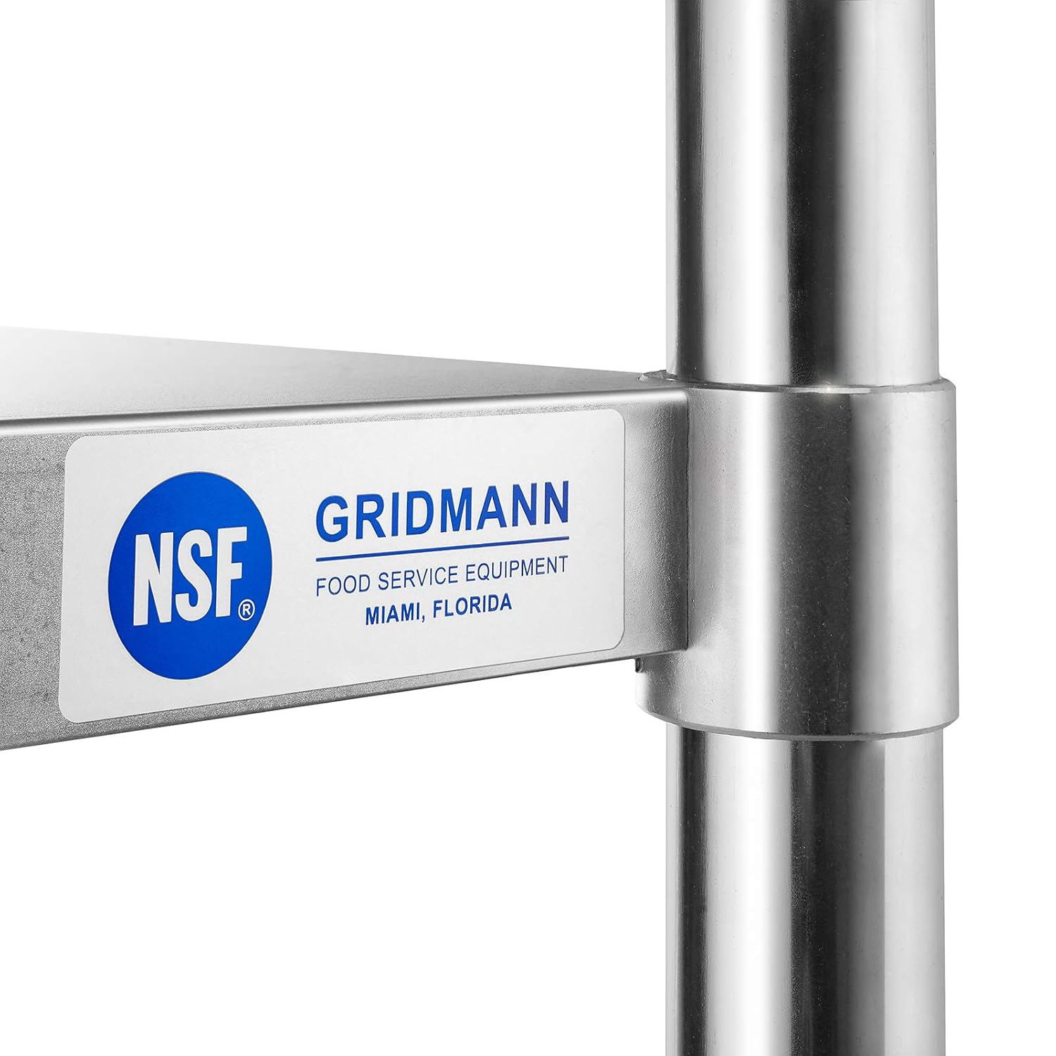 GRIDMANN NSF Stainless Steel Work & Prep Table 30 x 24 Inches with Caster Wheels and Under Shelf for Restaurant, Home, Hotel