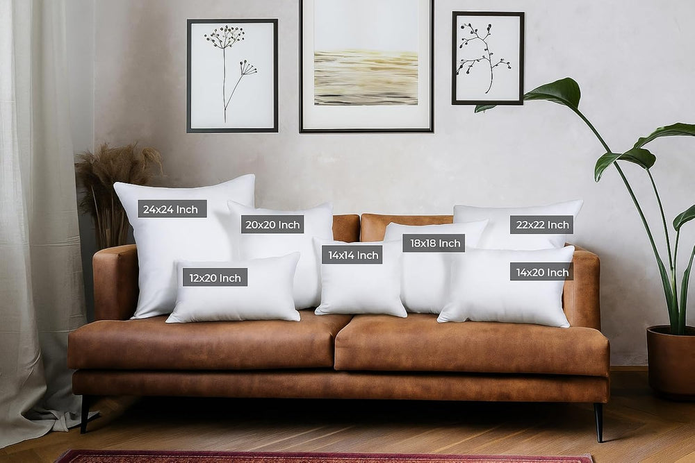 Utopia Bedding Throw Pillows, Decorative 24x24 Pillow Inserts, Set of 4