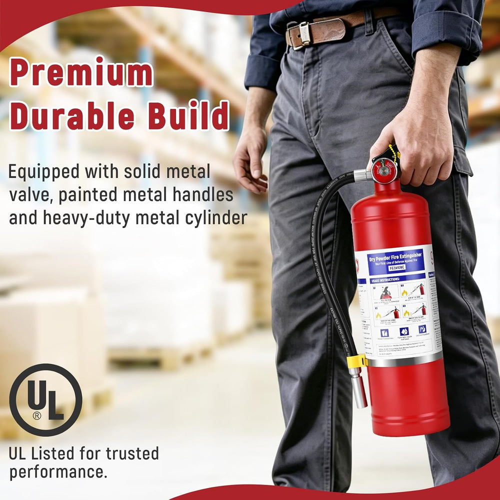 5lb ABC Dry Chemical Fire Extinguisher 2A:10B:C Rated ANSI/UL 299 Certified