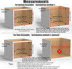 16”W x 21”D x 3‘’H Soft Close Slide Out Wood Drawer Organizer for Kitchen, Finished, (Cabinet Opening>17.5 inches for Bottom Assembly, Opening= 17 inches for Side Assembly)