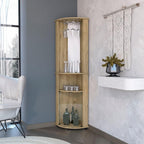 Storage Cabinet 2-Shelf Corner Wine Cabinet with Glass Rack, Tall Pantry Sideboard for Living Room Kitchen,for Kitchen Home
