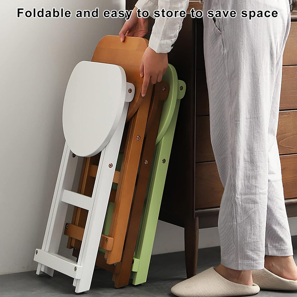 SAZDFY Folding Wood Barstools,Kitchen Counter Height Stool Portable Bar Stool...