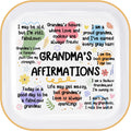 Gifts for Grandma Birthday Christmas Mothers Day Appreciation Grandma Gifts | Grandma's Affirmations Ring Dish 4", Ceramic