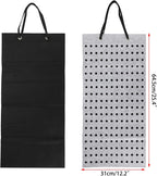 JUXYES Shoe Charms Organizer Wall Hanging Collection Holder with 216 Holes | Soft Felt Material, Easy to Categorize, Portable Decorative Croc Charms Display, Hanging Shoe Charms Storage Organizer, Gray