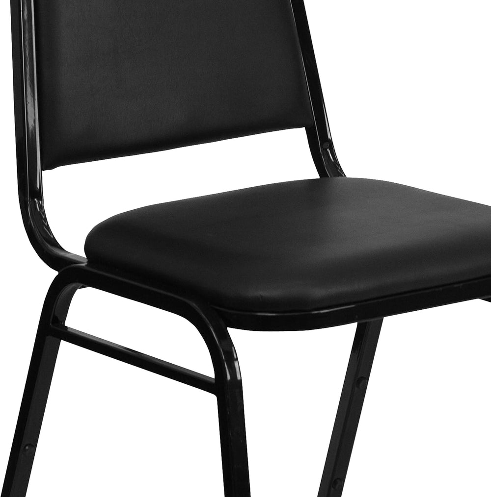 Flash Furniture Hercules Vinyl Banquet Chair, Black, 4-Pack