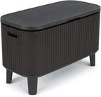 Keter Bevy BAR Cocktail Table, Polypropylene, Anthracite Grey