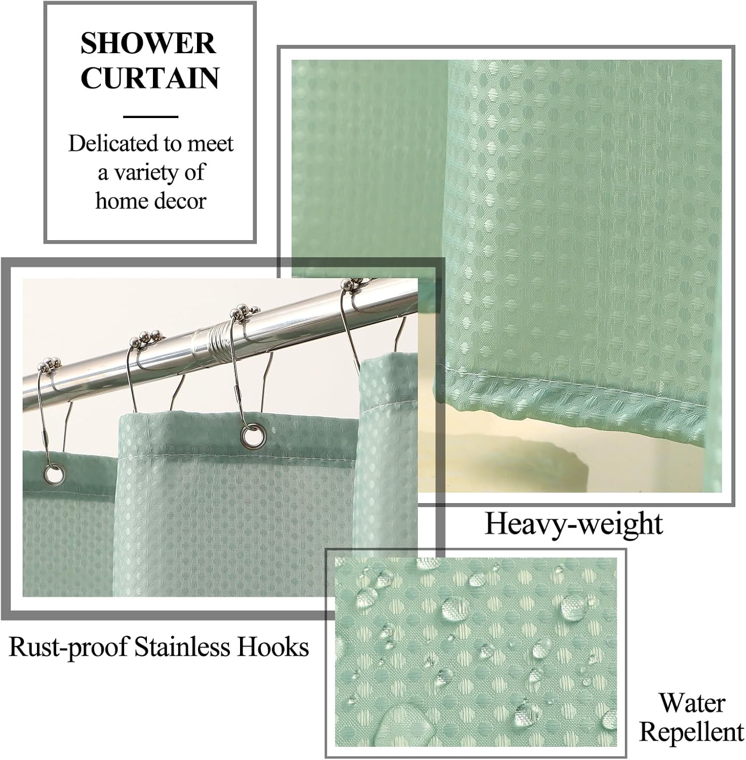 21 Pcs Bathroom Accessory Set with Waterproof Shower Curtain and Non Slip Mat,Resin Bath Set with Toothbrush Holder and Lotion Soap Dispenser,Bathroom Countertop Organizer Set for Home Apartment