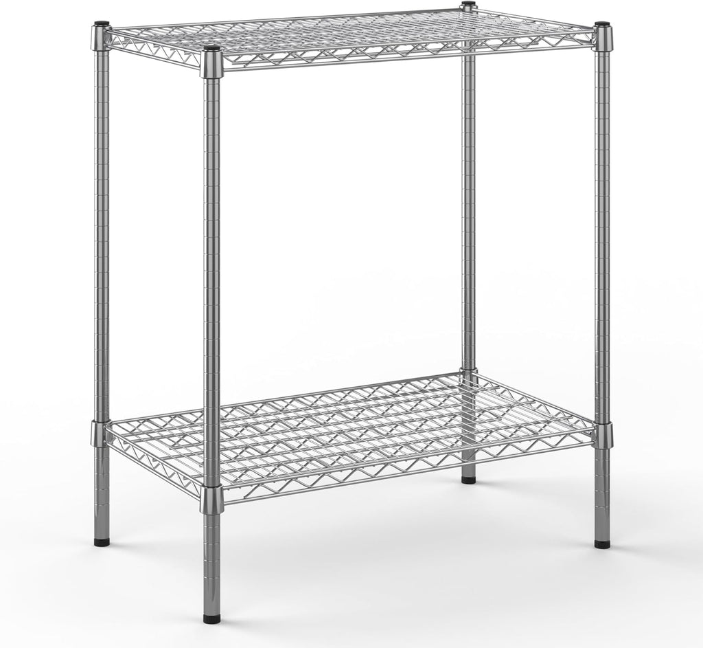 18" Deep x 30" Wide x 34" Height Wire Shelving Kit | 2-Tier | NSF Commercial Storage Rack Unit