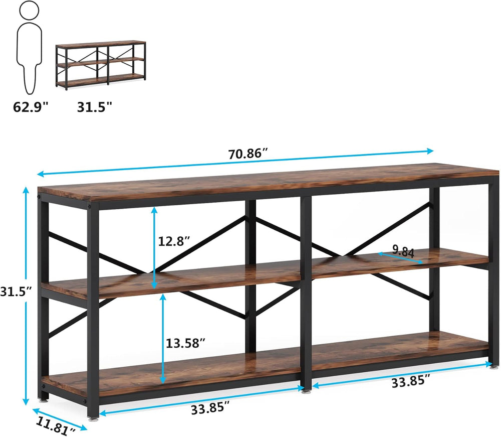 Tribesigns 70.9 Inch Extra Long Console Table, Modern Sofa Table Behind Couch...