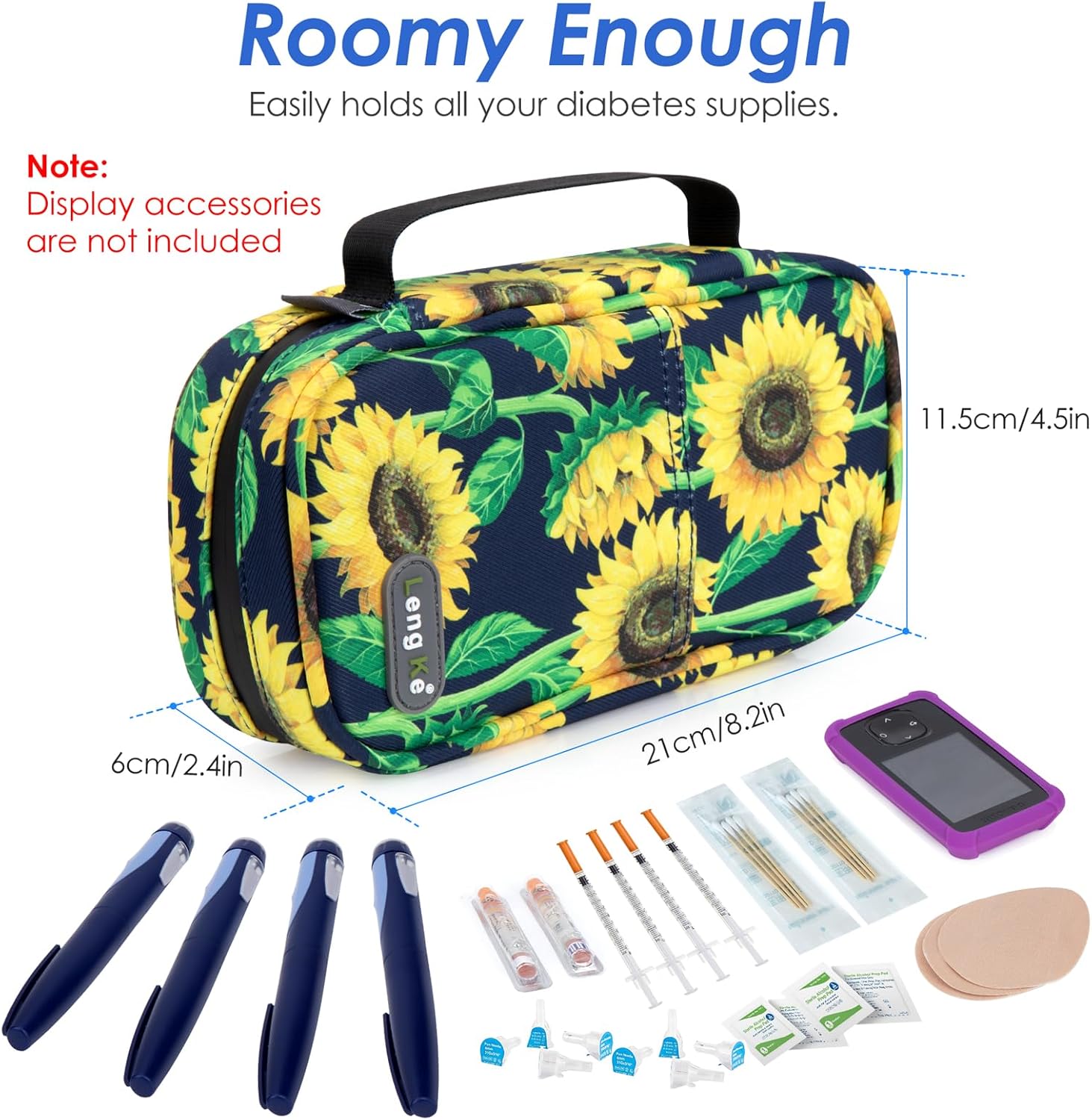 YOUSHARES Insulin Cooler Travel Case - Travel Medicine Cooler Bag for Insulin and Diabetes Supplies Travel, Insulin Case with 2 TSA Approved Gel Ice Pack