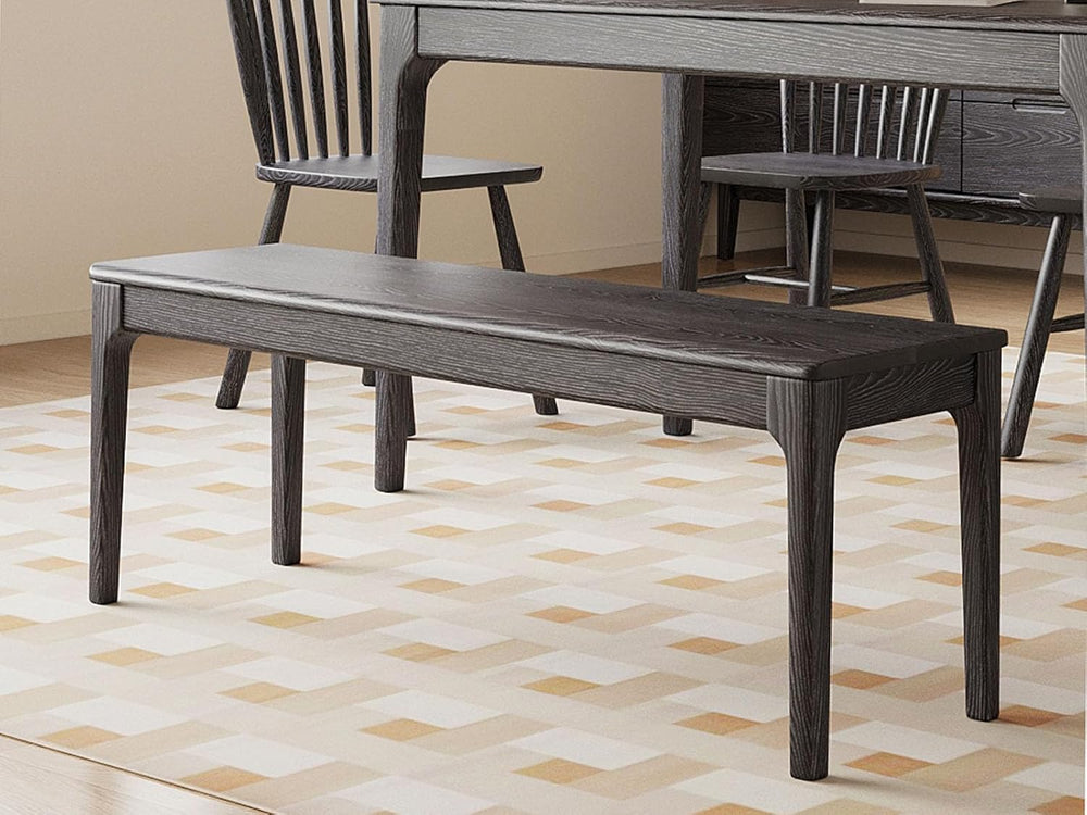 Dining Bench, Wood Bench Solid Oak Wooden Bench Indoor Dining Room Table Home...