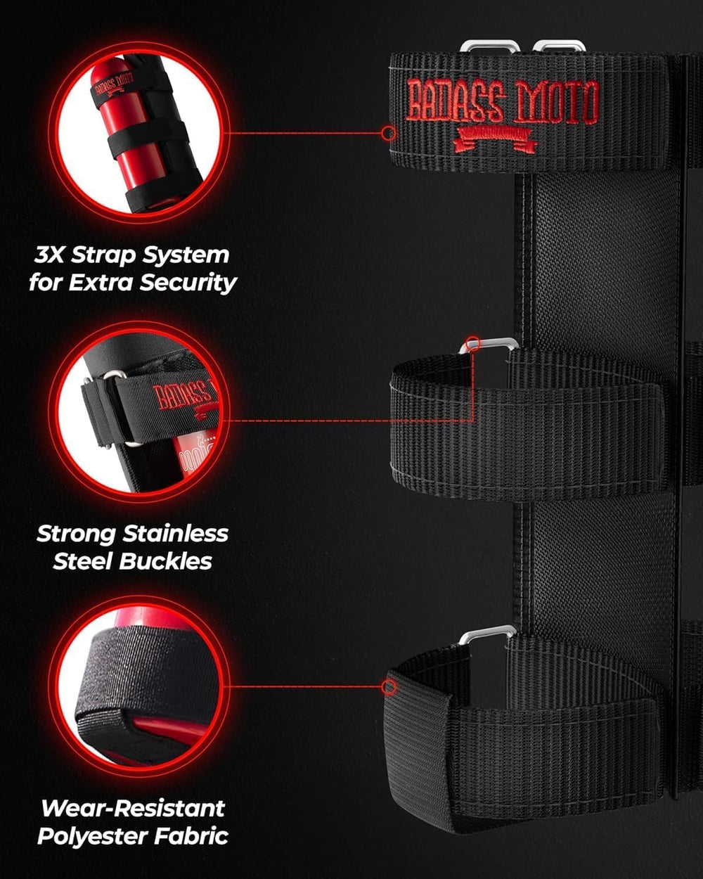 for Jeep Fire Extinguisher Mount for Jeep Wrangler or Bronco