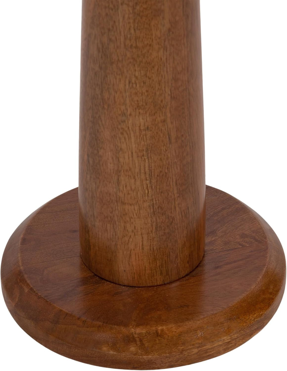 Kate and Laurel Jakob Modern Wooden Round Side Table; 12 x 24; Walnut Brown; ...