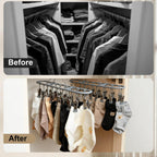 PHYDELU Drying Rack Clothing with 20 Clips，Sock Hanger for Drying，Hanging Clothes Dryer Underwear Hangers Racks Laundry Herb Socks Panty Wet Bra Lingerie Baby Delicates Foldable Small Indoor Metal